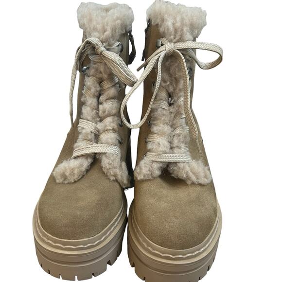 NWOT Women's Sam Edelman Washed Taupe Kyler 2 Combat Boots – Sz 9 - Picture 3 of 8